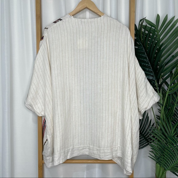 Zara Embroidered Beaded Linen Jacket Boho XS-S - Picture 2 of 8